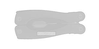 Outil multiusages 11 fonctions en aluminium Carpes - Impression Gauche