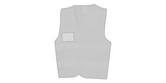 Gilet de sécurité de haute visibilité Hetou - Impression Droite