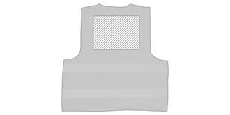 Gilet de sécurité de haute visibilité Hetou - Marquage Verso