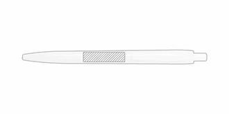 Stylo à bille antibactérien en plastique Licteur - Marquage Recto