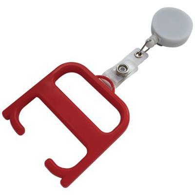 Poignée hygiène en ABS avec roller clip Grisvy Rouge