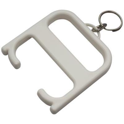 OBG.PUB - Poignée hygiénique en ABS avec porte-clés Cleany Blanc Poignée hygiénique en ABS avec porte-clés Cleany Blanc