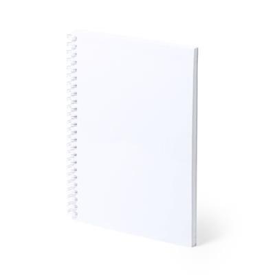 Carnet A5 avec couverture antibactérienne Polar Blanc