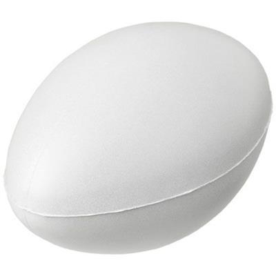 Ballon de rugby anti-stress en plastique PU Rubis Blanc