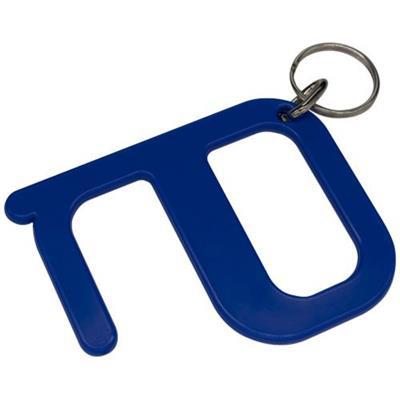 Porte-clé anti-contact en plastique Stay Safe Bleu