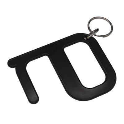 Porte-clé anti-contact en plastique Stay Safe Noir