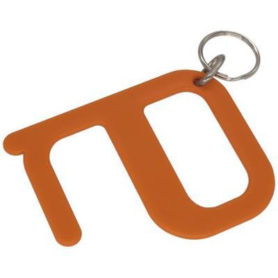 Porte-clé anti-contact en plastique Stay Safe Orange