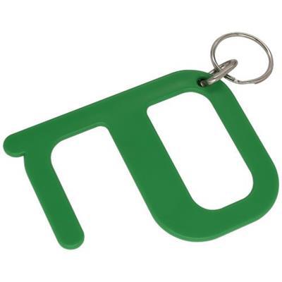 Porte-clé anti-contact en plastique Stay Safe Vert