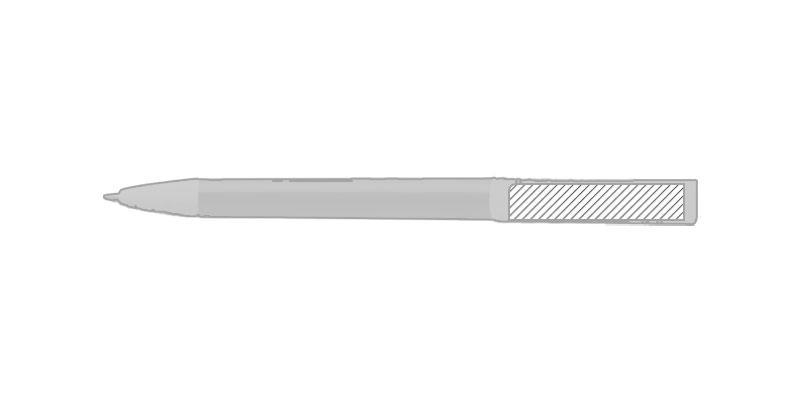 OBG.PUB - Stylo à bille et support pour téléphone Median - Marquage sur le clip Stylo à bille et support pour téléphone Median - Marquage sur le clip