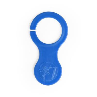 Porte-clés monnaie en forme euro Bishop Bleu