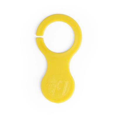 Porte-clés monnaie en forme euro Bishop Jaune