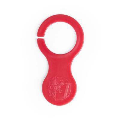 Porte-clés monnaie en forme euro Bishop Rouge