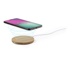 OBG PUB - Chargeur sans fil en bambou naturels coupés Heras