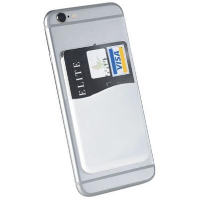 Porte-cartes en silicone pour smartphones Slima Blanc