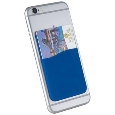 Porte-cartes en silicone pour smartphones Slima Bleu