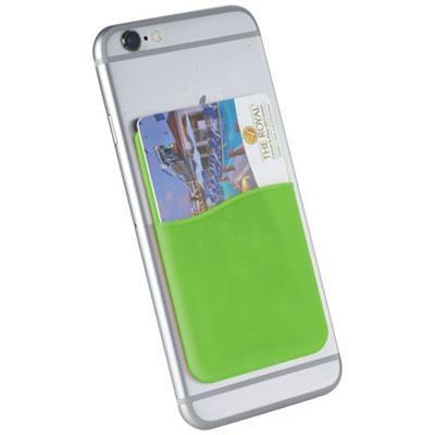 Porte-cartes en silicone pour smartphones Slima Vert
