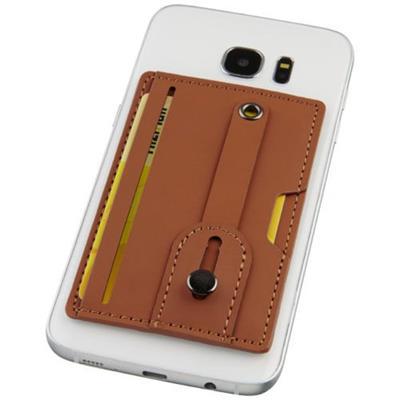 OBG.PUB - Porte-carte RFID pour téléphone en cuir Draggo Marron Porte-carte RFID pour téléphone en cuir Draggo Marron