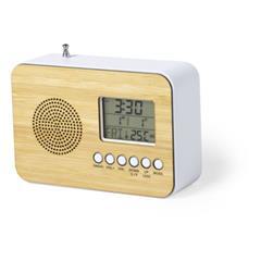 Horloge radio multifonction en bambou Tubax
