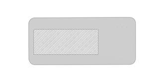 Batterie de secours en ABS 10,000 mAh Spares - Marquage Recto