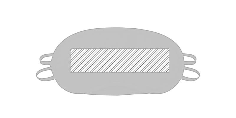 OBG.PUB - Masque de nuit pratique en polyester Aurore - Marquage Recto Masque de nuit pratique en polyester Aurore - Marquage Recto