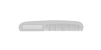 Peigne tenace et souple en plastique PP Wolfey - Marquage manche droite