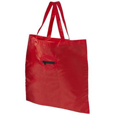 Sac shopping pliable avec porte-clé Sakku Rouge