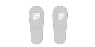 Pantoufles écologiques souple en coton Tariku - Impression Haut