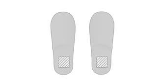 Pantoufles écologiques souple en coton Tariku - Marquage Recto