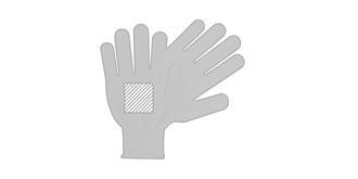 Gant confortable résistante en nylon Heston - Impression Gauche