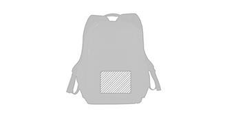 Sac à dos pour ordinateur 15" en polyester Disty - Marquage Recto