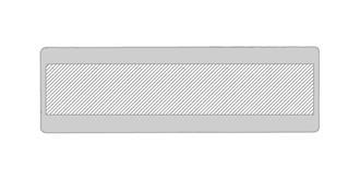 Règle solide en plastique 15 cm avec fente Storm - Marquage Verso