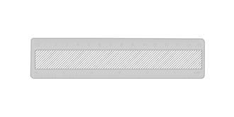 Règle robuste 15 cm en plastique résistant Enzo - Marquage Recto