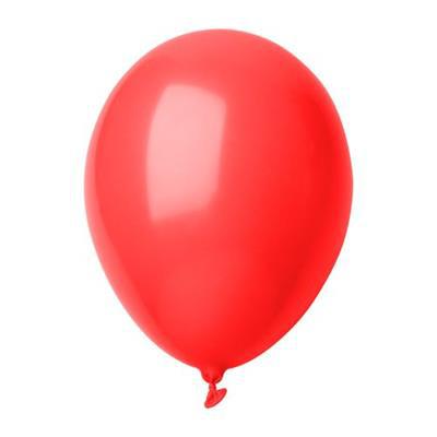 Ballon de baudruche métal (rouge, 100% caoutchouc naturel, 4g