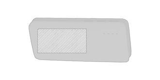 Power bank de 10 000 mAh en plastique Kaprint - Marquage Recto