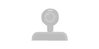 Caméra forme arrondie 360° en plastique Ribbien - Marquage Recto