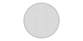 Tapis de souris rond de 20 cm en papier Moki - Marquage Recto