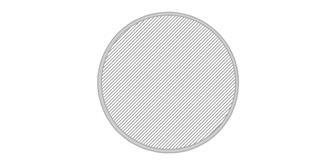 Sous-verre rond en papier, pneu et plastique Brite - Marquage Recto