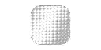 Dessous de verre à base antidérapante Kaida - Marquage Recto