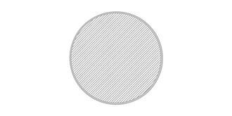 Sous-verre rond en plastique et papier laminé Vera - Marquage Recto