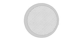 Sous-verre rond renzo en plastique Splinter - Impression Haut