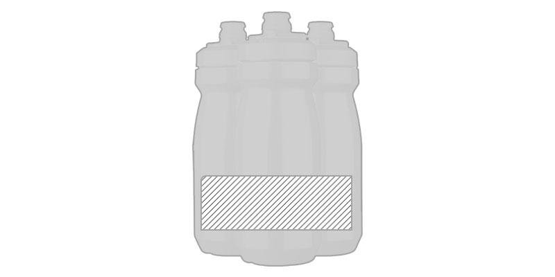 OBG.PUB - Bouteille de sport 620ml en polypropylène Spoutnik - Marquage autour Bouteille de sport 620ml en polypropylène Spoutnik - Marquage autour