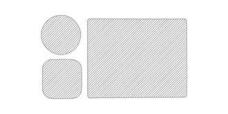 Ensemble de tapis de souris en laminer Seelöwe - Marquage Recto