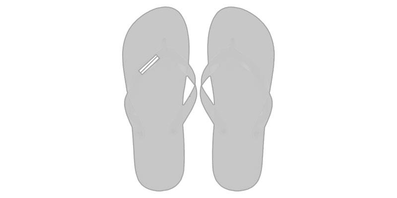 OBG.PUB - Sandales de plage de taille M et L en PE Volta - Marquage tranche gauche Sandales de plage de taille M et L en PE Volta - Marquage tranche gauche