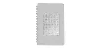 Carnet A6 à spirales en carton recyclé Bocci - Marquage Recto