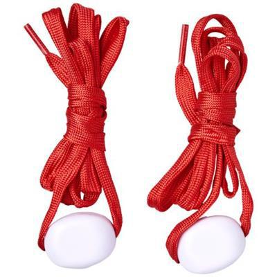 Lacets LED de couleur vives en polyester Lights Rouge