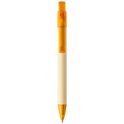 OBG.PUB - Stylo à bille avec agrafe et pointe plastique Safs Orange Stylo à bille avec agrafe et pointe plastique Safs Orange