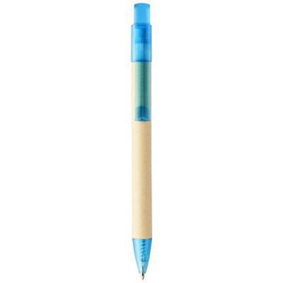 OBG.PUB - Stylo Bille avec agrafe et pointe en plastique Qua Bleu Stylo Bille avec agrafe et pointe en plastique Qua Bleu