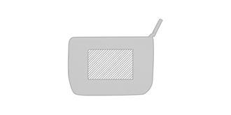 Trousse de toilette en matière polyester Creston - Marquage Recto