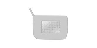 Trousse de toilette en matière polyester Creston - Marquage Verso