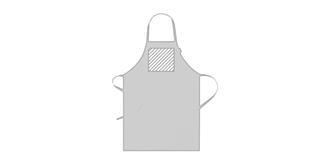 Tablier de cuisine en coton organique Rufus - Marquage Recto